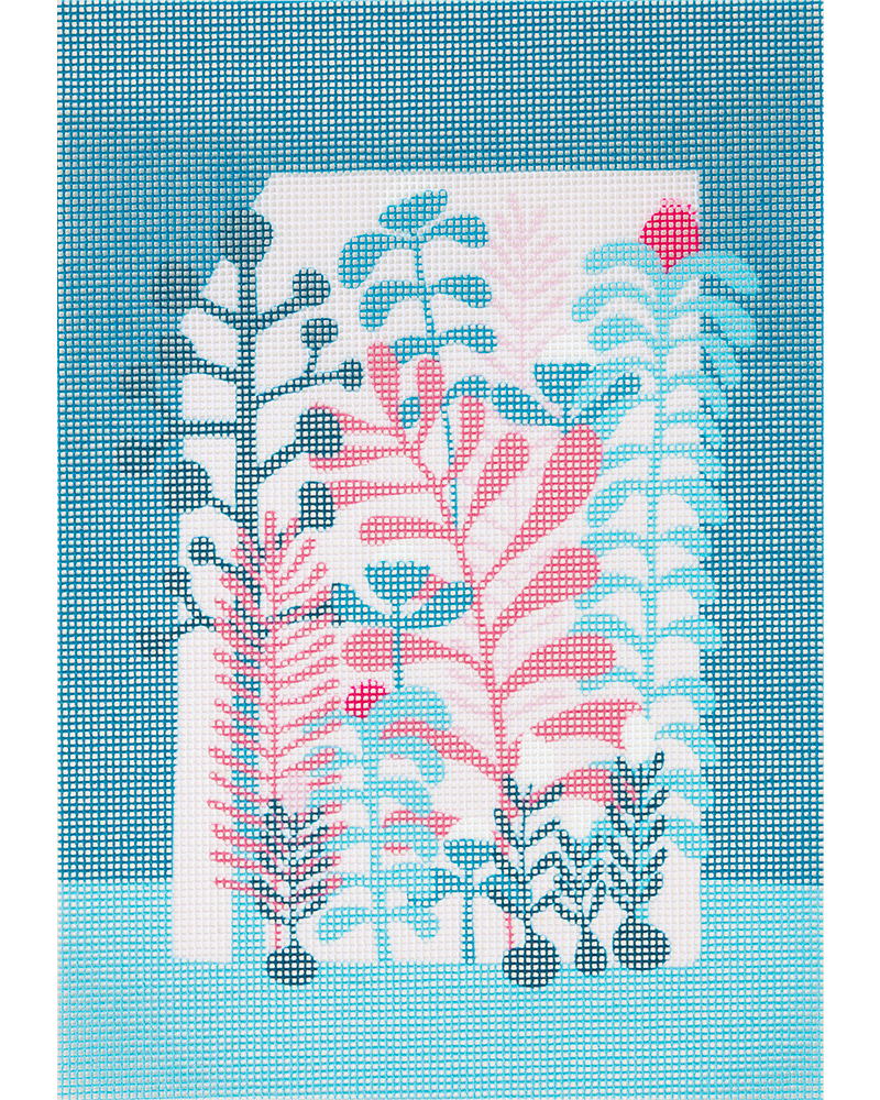 The Building of a Thousand Flowers Needlepoint Kit by Unwind Studio