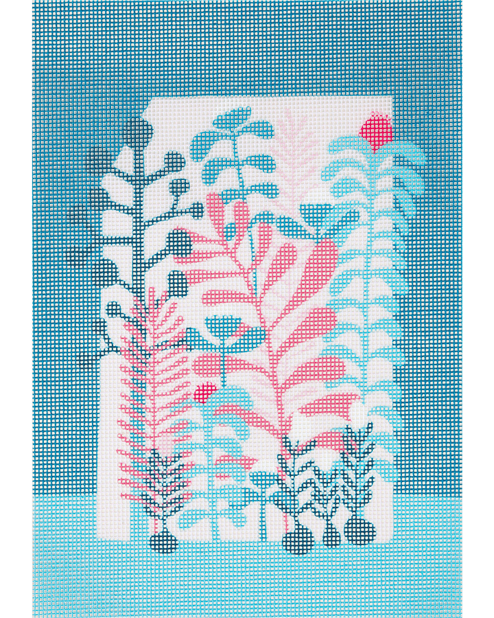The Building of a Thousand Flowers Needlepoint Kit by Unwind Studio