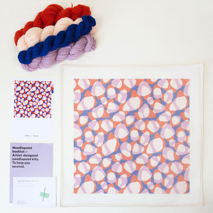 Carambola Needlepoint Cushion Kit by Unwind Studio