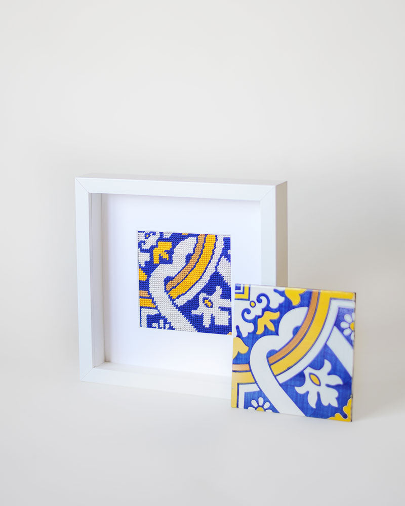 Portuguese Tiles Needlepoint Kit: Cedofeita by Unwind Studio