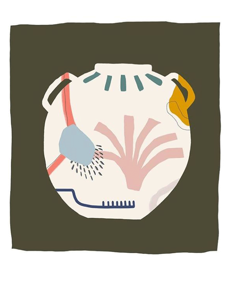 Clay Belly Needlepoint Kit by Unwind Studio