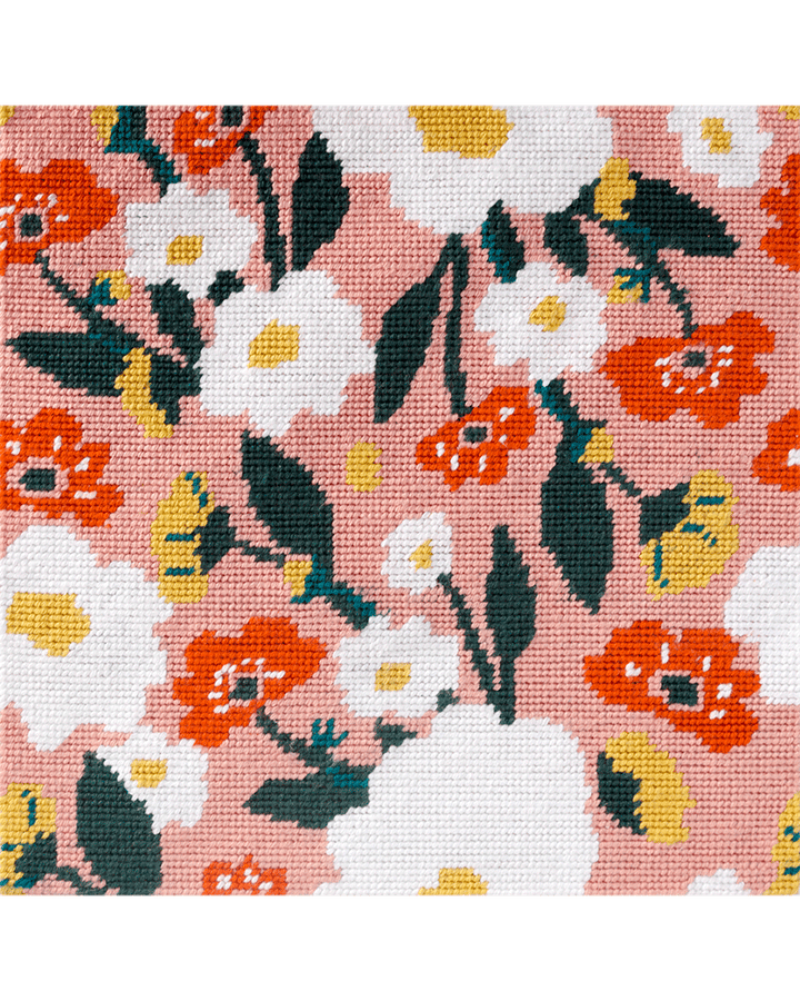 Contemporary Floral Pattern Needlepoint Kit by Unwind Studio