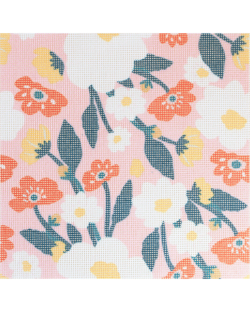 Contemporary Floral Pattern Needlepoint Kit by Unwind Studio