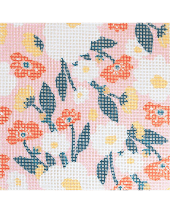 Contemporary Floral Pattern Needlepoint Kit by Unwind Studio