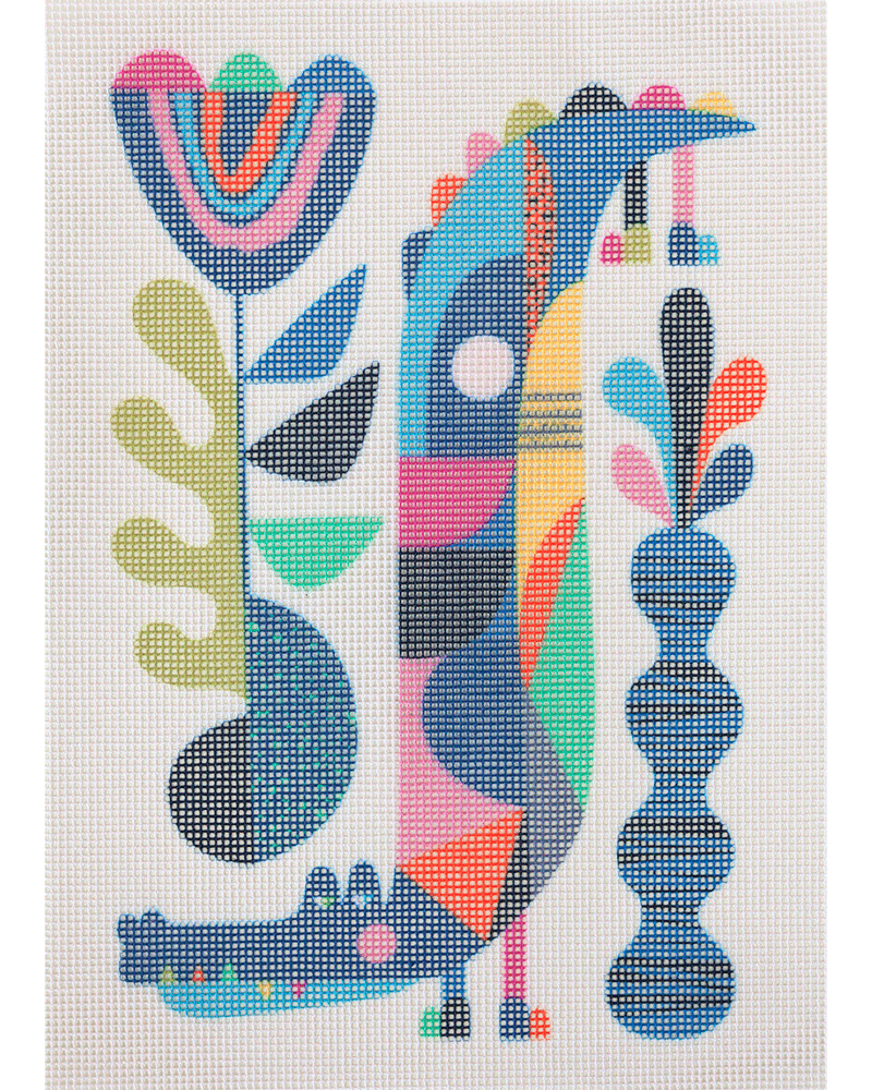 Crocodile Needlepoint Kit by Unwind Studio