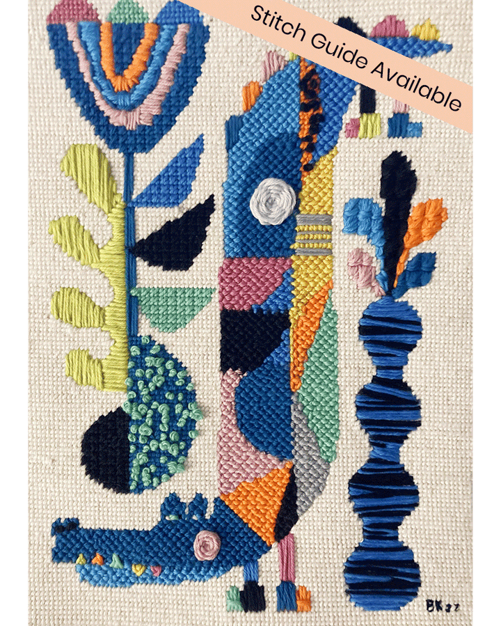 Crocodile Needlepoint Kit by Unwind Studio - Photo by Customer