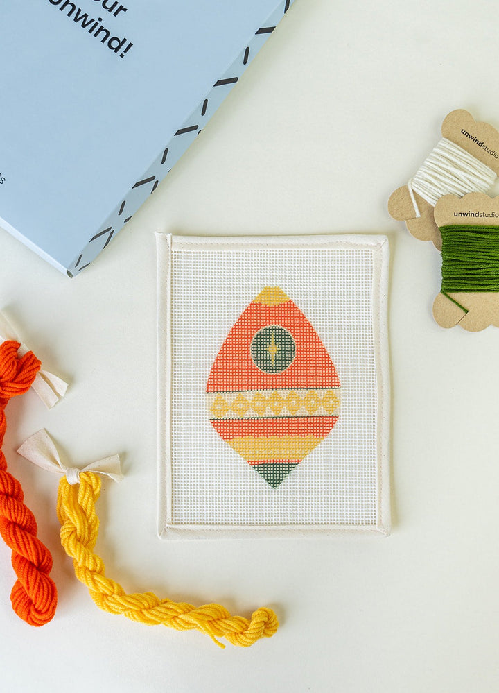 Silent Night Needlepoint Ornament Kit by Unwind Studio