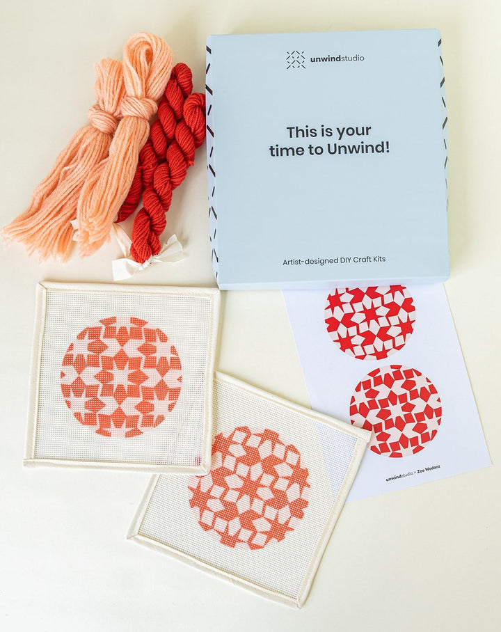 Reflections Needlepoint Ornament Kit by Unwind Studio