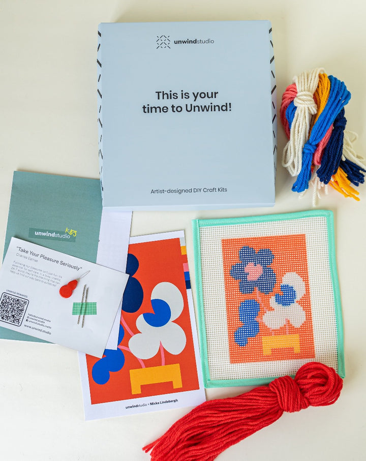 Mickebana Trio Kids - Needlepoint Kit for Kids by Unwind Studio