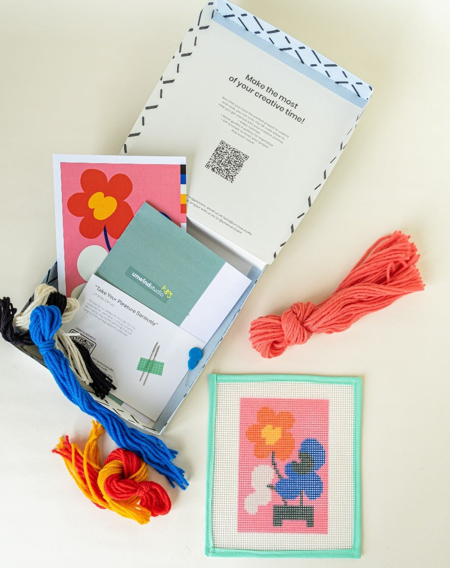 Mickebana Trio Kids - Needlepoint Kit for Kids by Unwind Studio