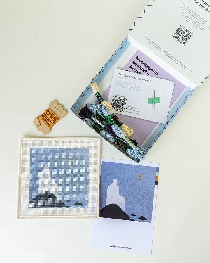 A Espera / The Waiting Beginner Needlepoint Kit by Unwind Studio