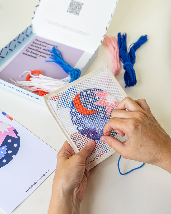 Christmas Night Needlepoint Ornament Kit by Unwind Studio