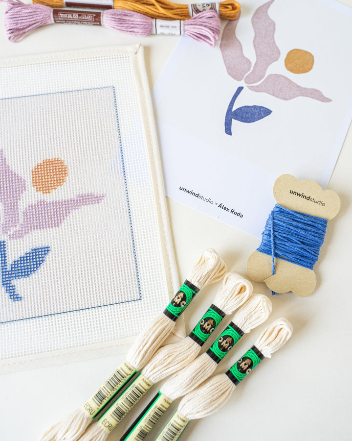 Nadia Beginner Needlepoint Kit by Unwind Studio