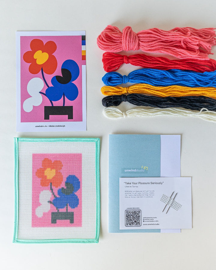Mickebana Trio Kids - Needlepoint Kit for Kids by Unwind Studio