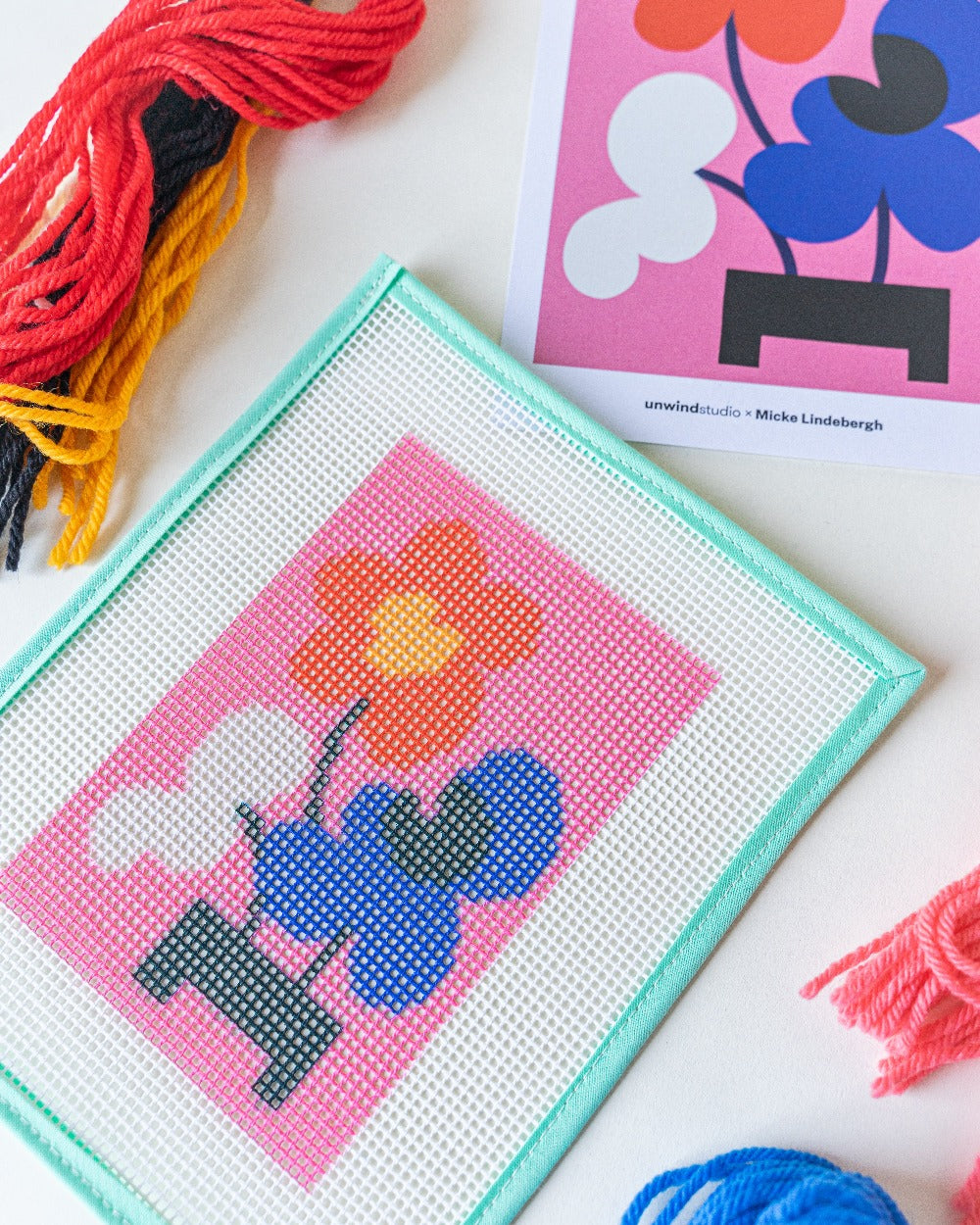 Mickebana Trio Kids - Needlepoint Kit for Kids by Unwind Studio