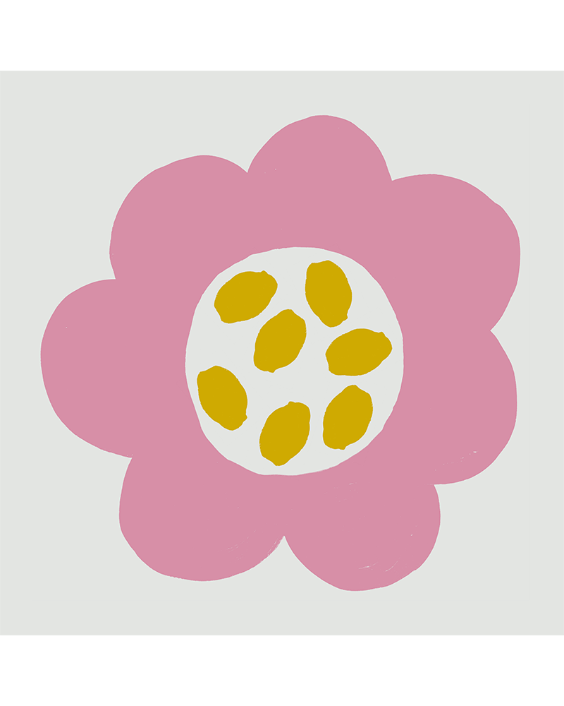 Pink Flower Kids Needlepoint Kit for Kids by Unwind Studio