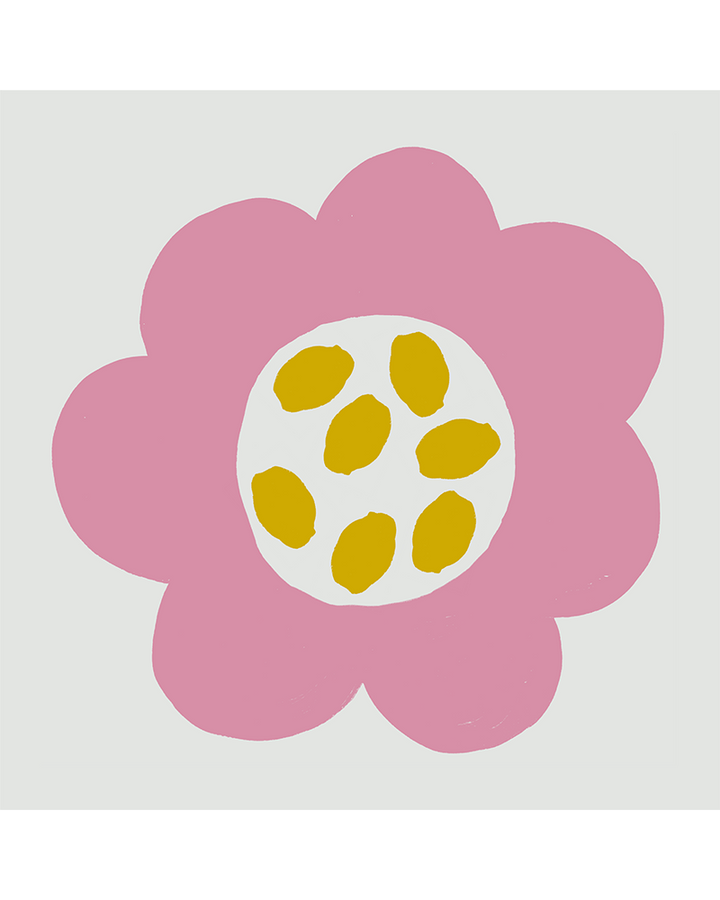 Pink Flower Kids Needlepoint Kit for Kids by Unwind Studio