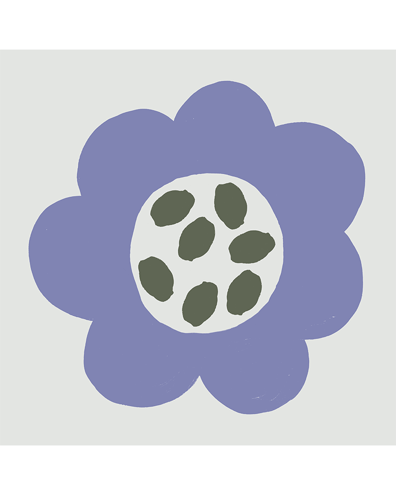 Blue Flower Kids Needlepoint Kit for Kids by Unwind Studio