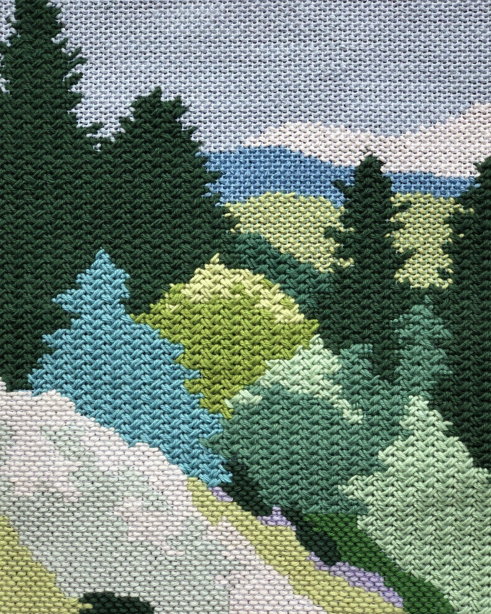 Mountain Spring Needlepoint Kit by Unwind Studio