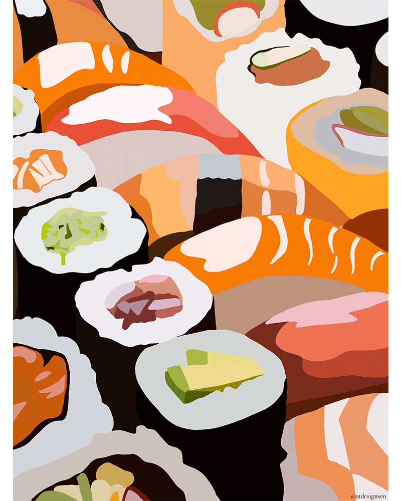 Sushi Boat Needlepoint Kit by Unwind Studio