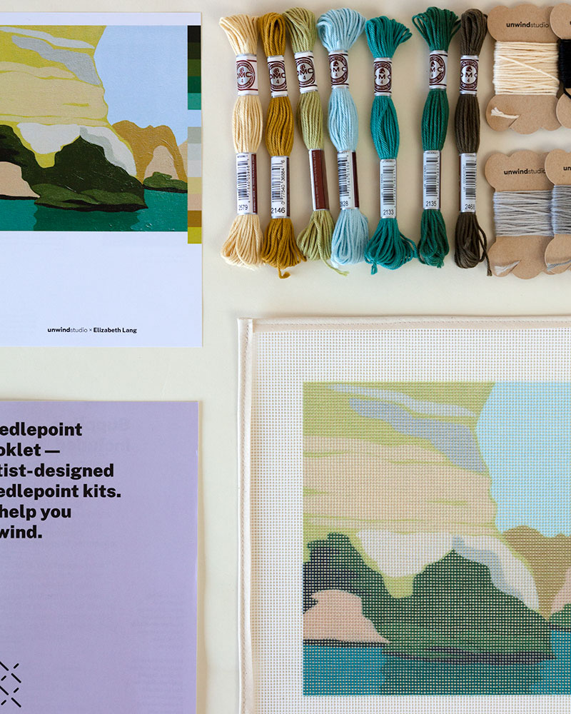 Grotto no. 2 Needlepoint Kit by Unwind Studio