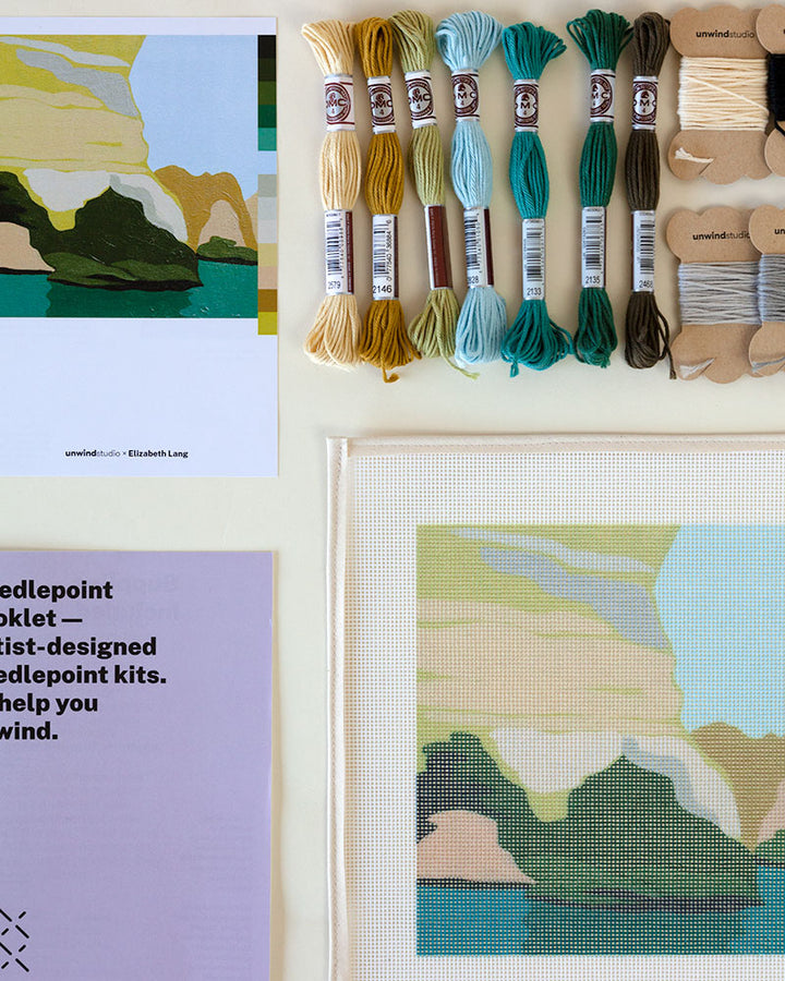 Grotto no. 2 Needlepoint Kit by Unwind Studio