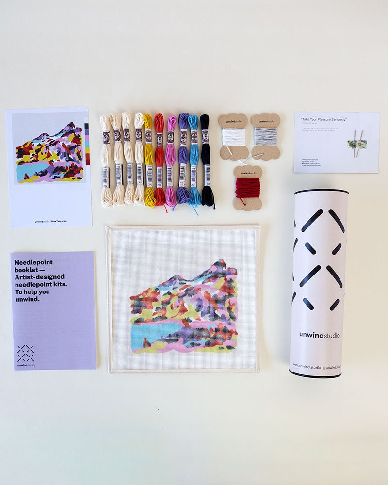 "Ain't no mountain high enough" Needlepoint Kit by Unwind Studio