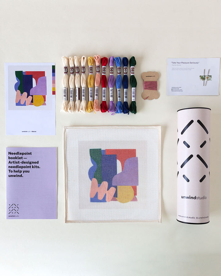 Formations Needlepoint Kit by Unwind Studio