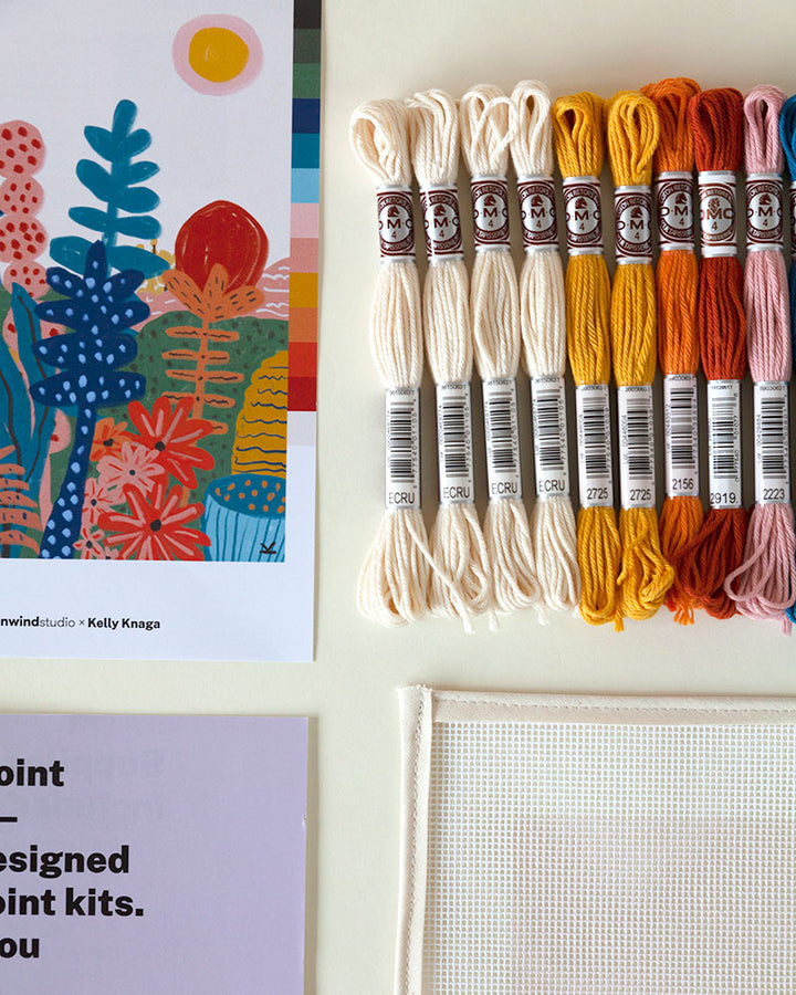 Garden of Joy Needlepoint Kit by Unwind Studio