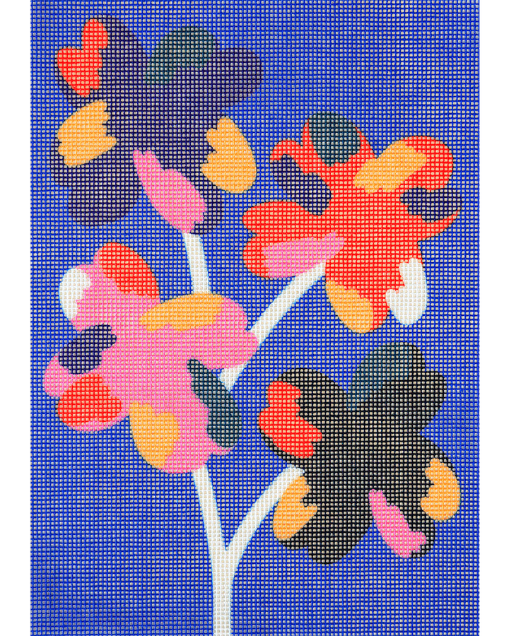 Four Flowers Needlepoint Kit by Unwind Studio