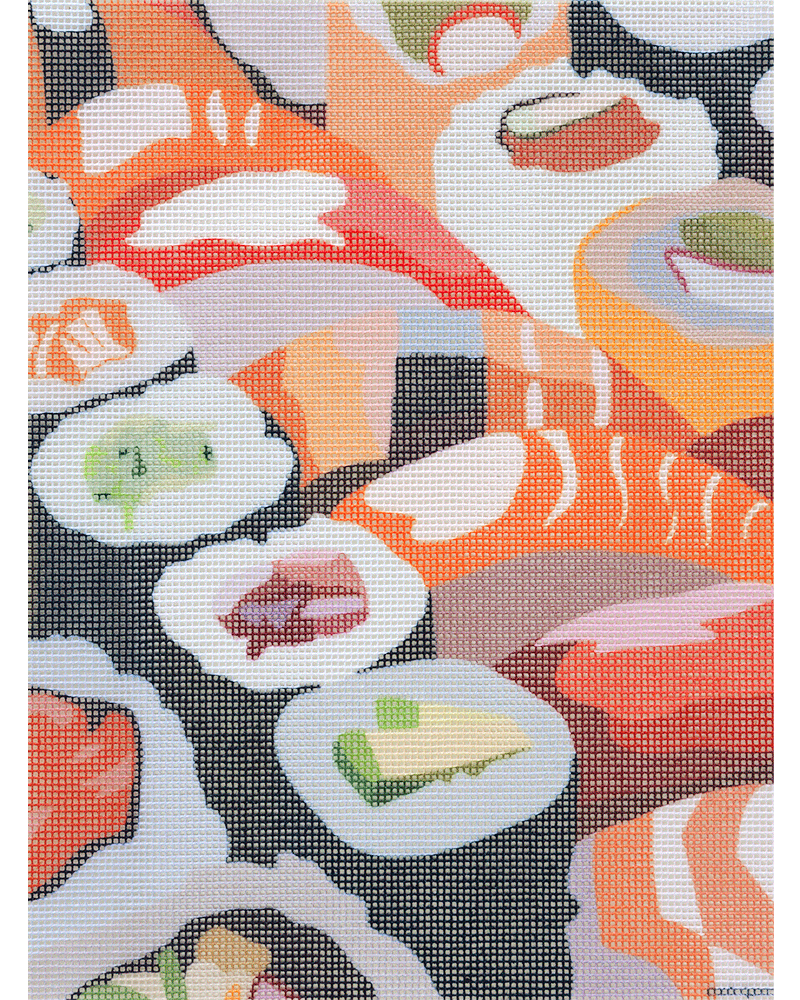 Sushi Boat Needlepoint Kit by Unwind Studio