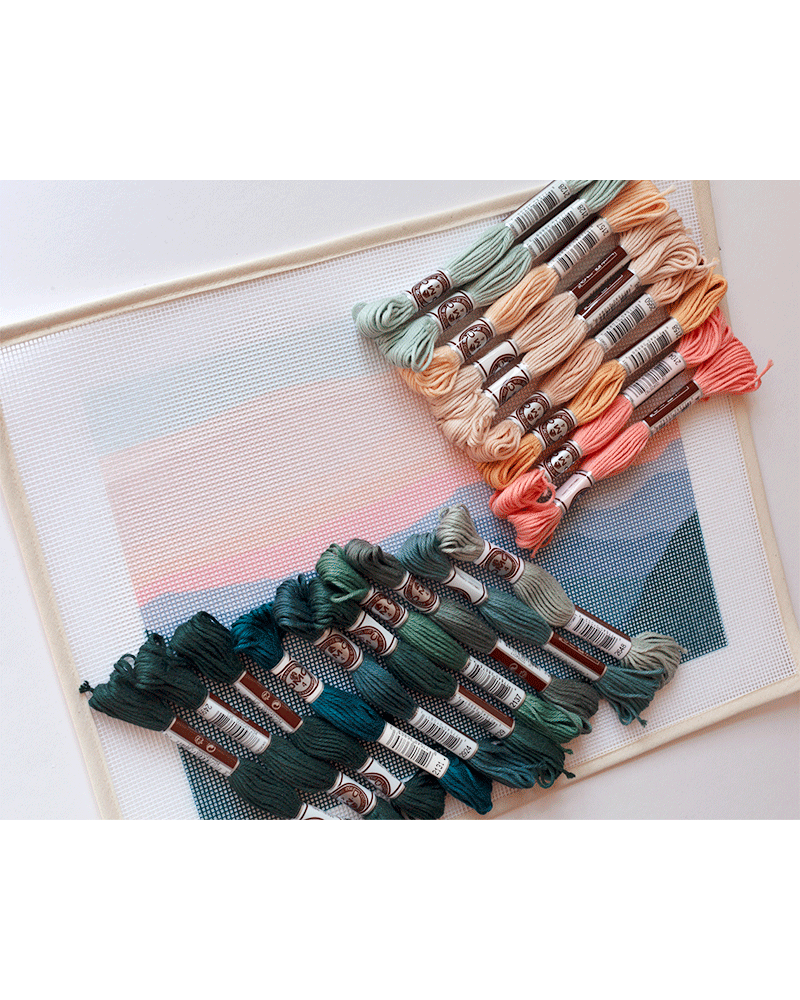 Smokies Needlepoint Kit by Unwind Studio