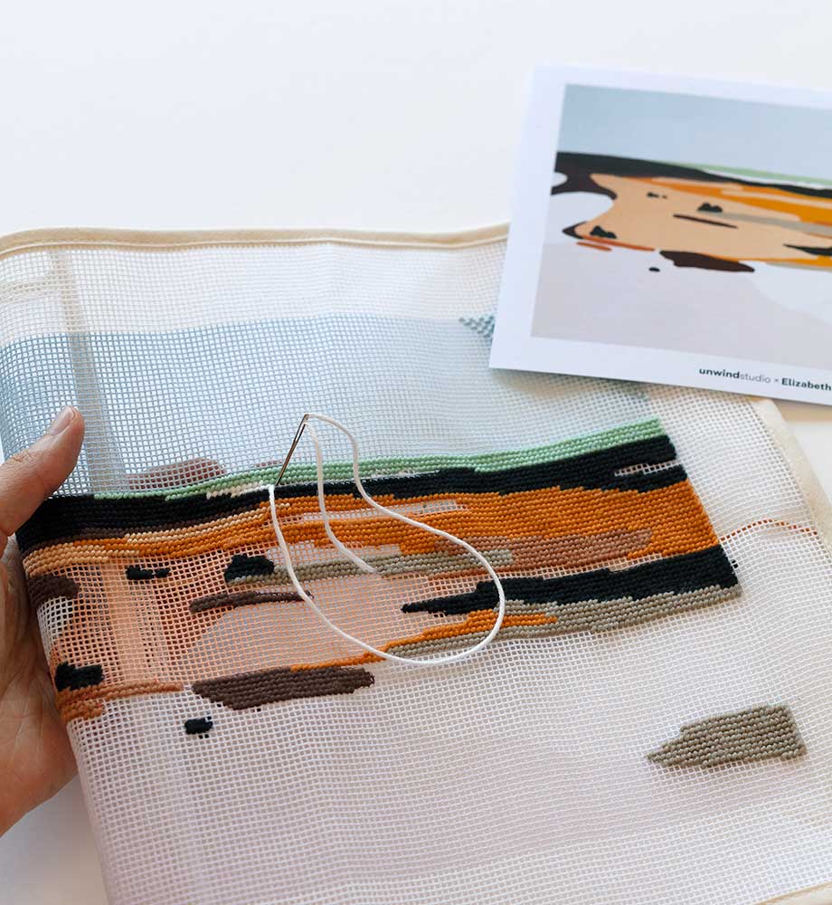 Dunes no. 7 Needlepoint Kit by Unwind Studio