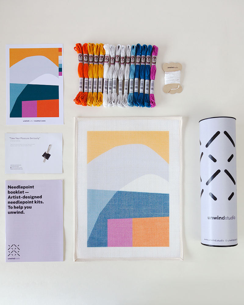 Hilltop Needlepoint Kit by Unwind Studio