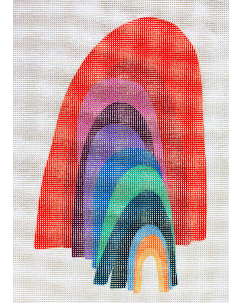 Modern Rainbow Needlepoint Kit – Unwind Studio