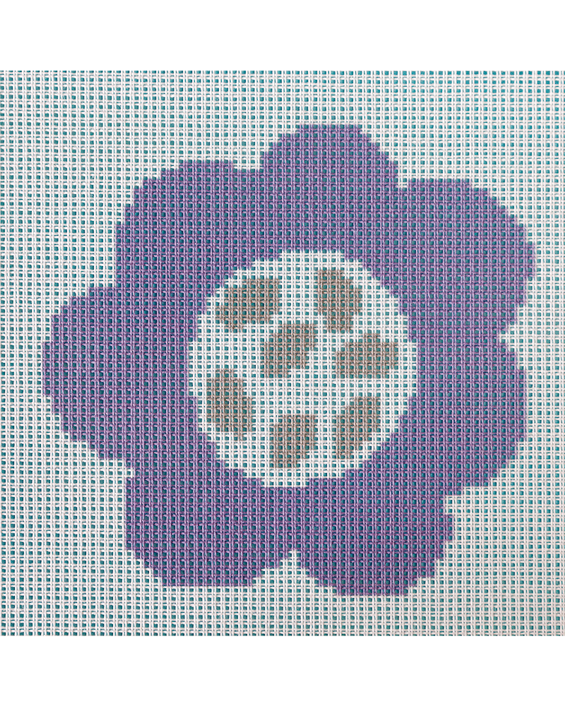 Blue Flower Kids Needlepoint Kit for Kids by Unwind Studio