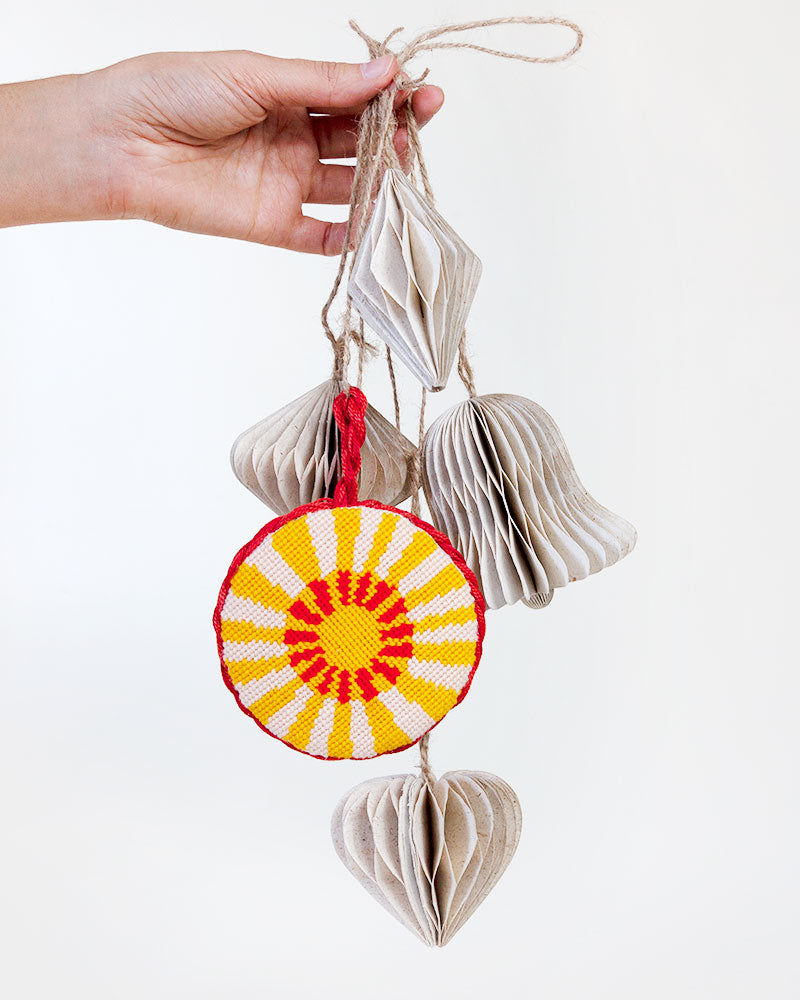 Finnish Loiste Needlepoint Ornament Kit by Unwind Studio