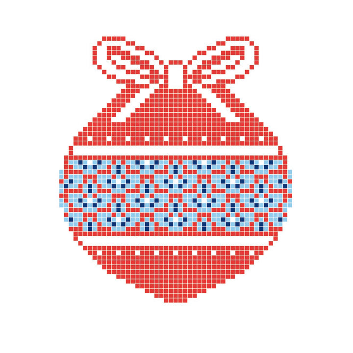 Needlepoint Christmas ornament Kit by Unwind Studio designed by Audrey Wu