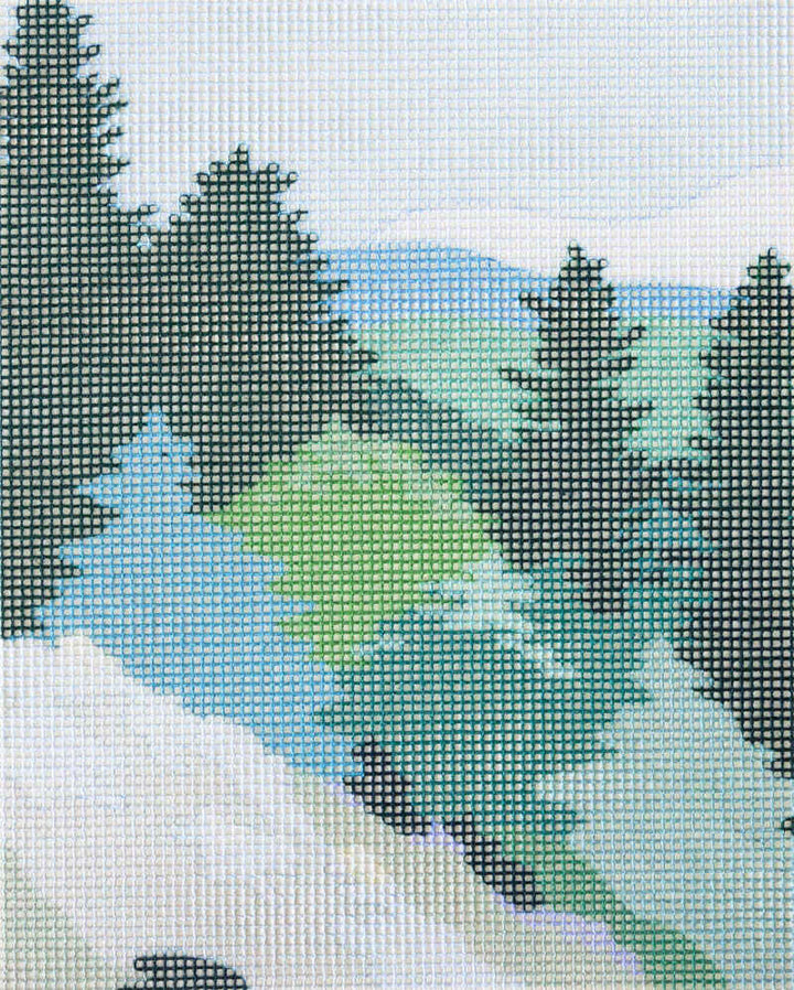 Mountain Spring Needlepoint Kit by Unwind Studio