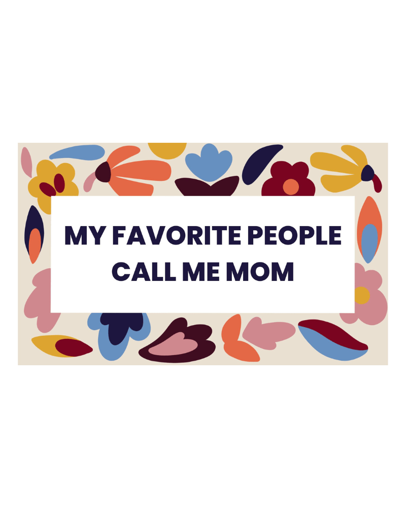 "My Favorite People call me Mom" Needlepoint Cushion Kit by Unwind Studio