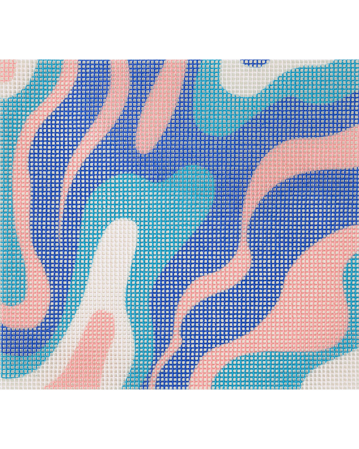 Pastel Waves Sunglasses Case Needlepoint Kit by Unwind Studio
