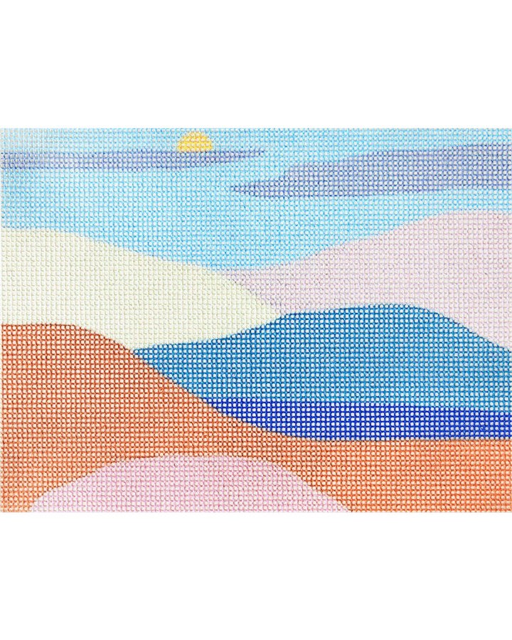 Peaceful Mountains Beginner Needlepoint Kit by Unwind Studio