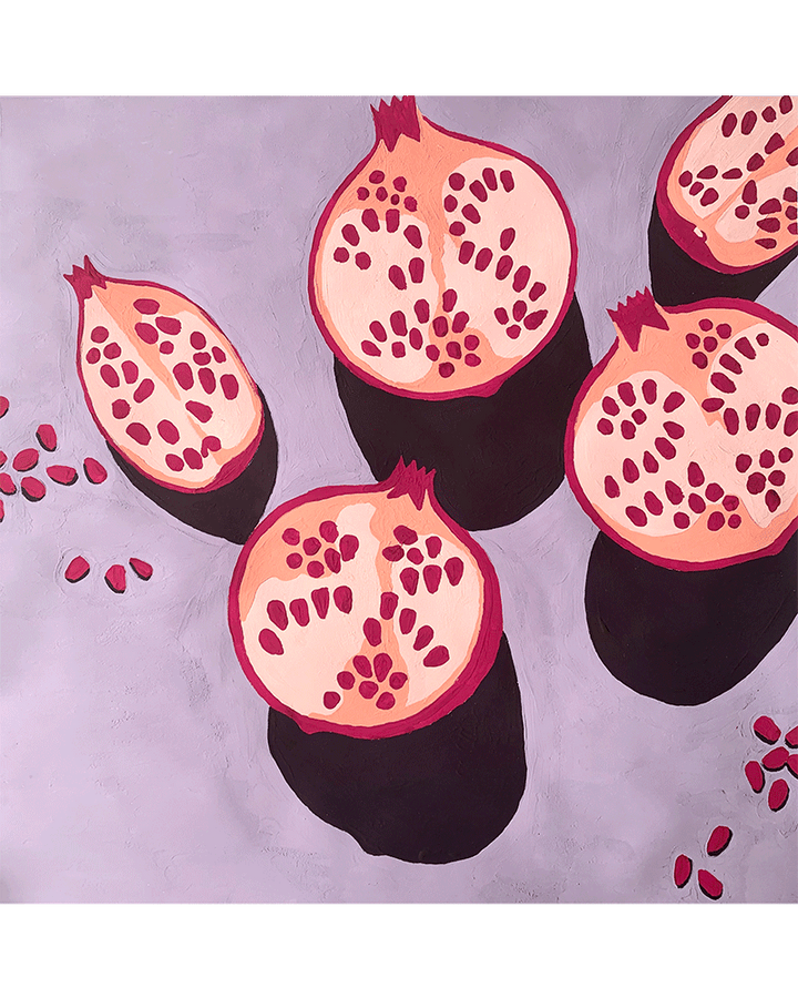 Still Pomegranates Needlepoint Kit by Unwind Studio