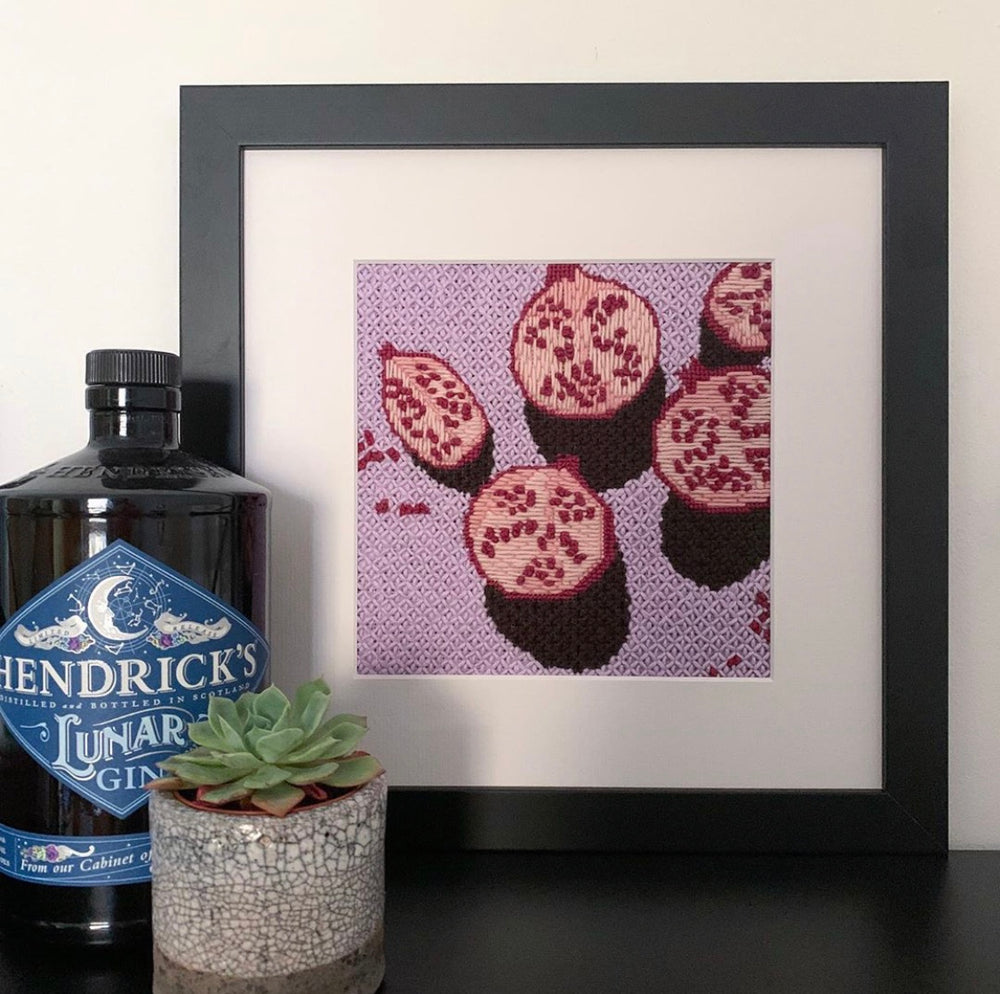 Still Pomegranates Needlepoint Kit by Unwind Studio