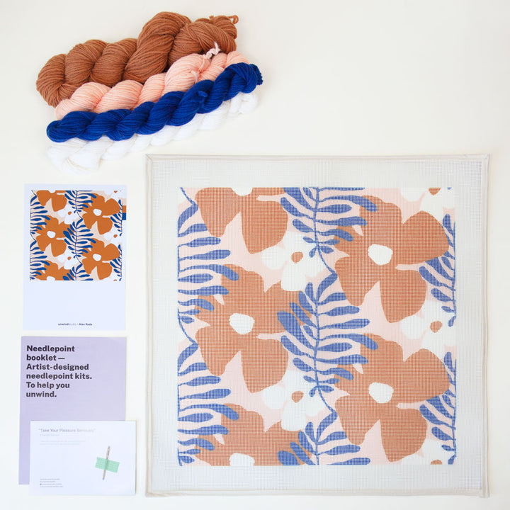 Royan Needlepoint Cushion Kit by Unwind Studio