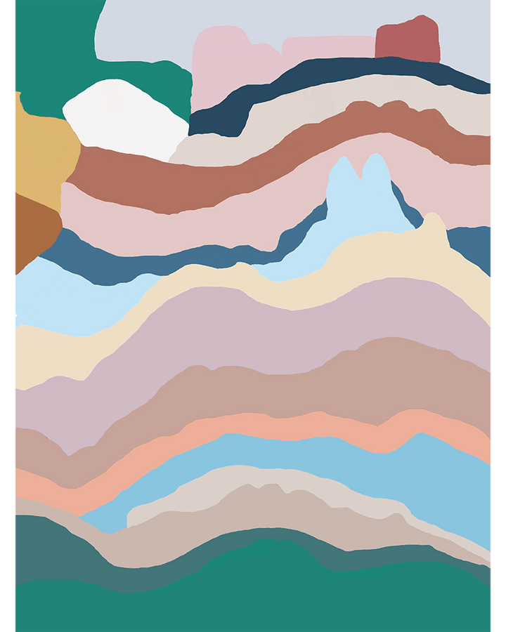 Salvation Mountain needlepoint tapestry unwind studio