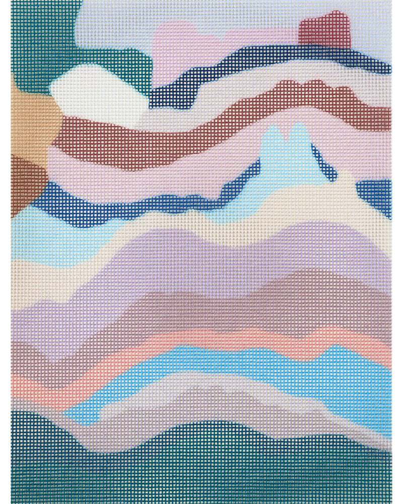 Salvation Mountain Needlepoint Kit by Unwind Studio