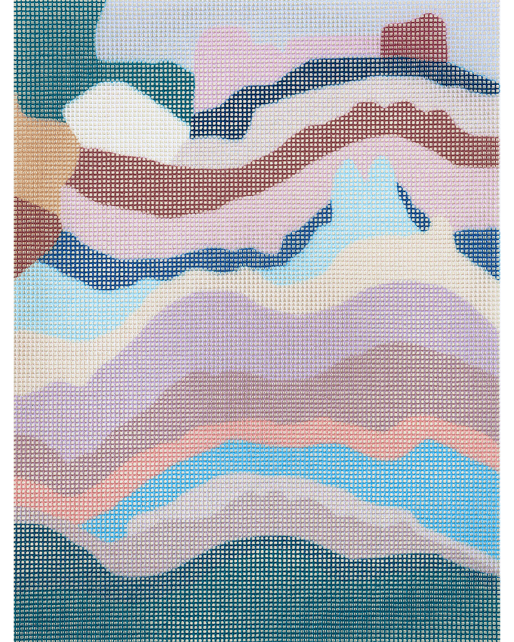 Salvation Mountain Needlepoint Kit by Unwind Studio