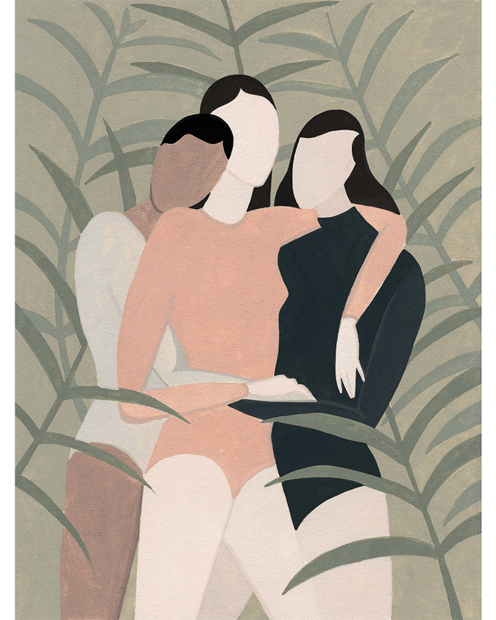 Sisterhood Women Needlepoint Tapestry kit canvas Mari Fedi illustration art