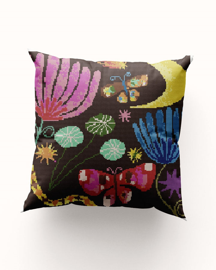 Sleep in Heavenly Peace Needlepoint Tapestry Cushion Kit by Olivia McEwan-Hill